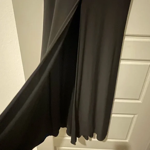 Xscape Black Illusion-Inset Mermaid Gown - Picture 6 of 10